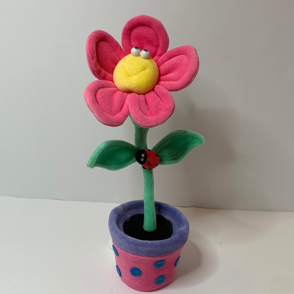 FUNNY FRIENDS Smiling Soft Sculpture Flower - Picture 1 of 14